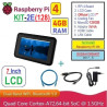 KIT-2E(128)  Raspberry Pi 4 (4GB RAM) KIT LCD 7 Inch Storage 128GB - Complete SET SIAP PAKAI